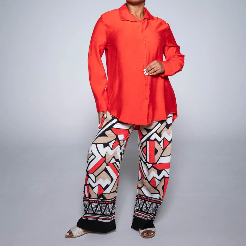Button Down Plain Top sold by Fashion World product image thumbnail 4