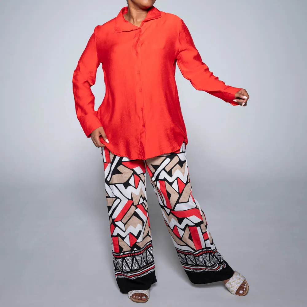 Button Down Plain Top sold by Fashion World product image thumbnail 2