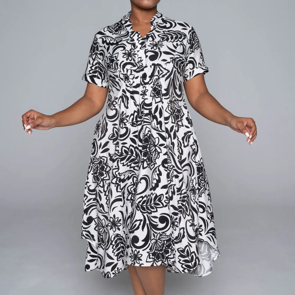 Short Sleeves Nylon Rayon Tunic sold by Fashion World product image thumbnail 2