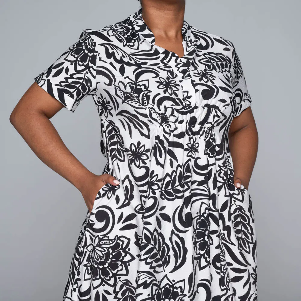 Short Sleeves Nylon Rayon Tunic sold by Fashion World product image thumbnail 4