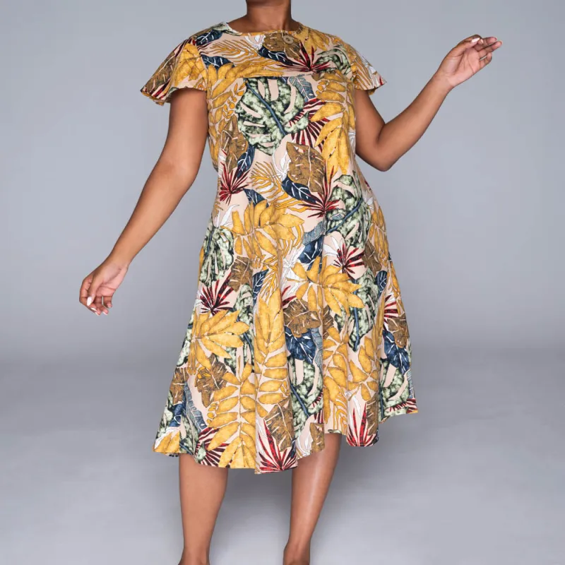 Plus Size Short Sleeve Rayon Linen Tunic sold by Fashion World