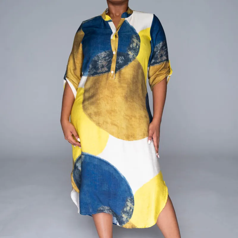 Plus Size Printed Nylon Rayon Tunic sold by Fashion World