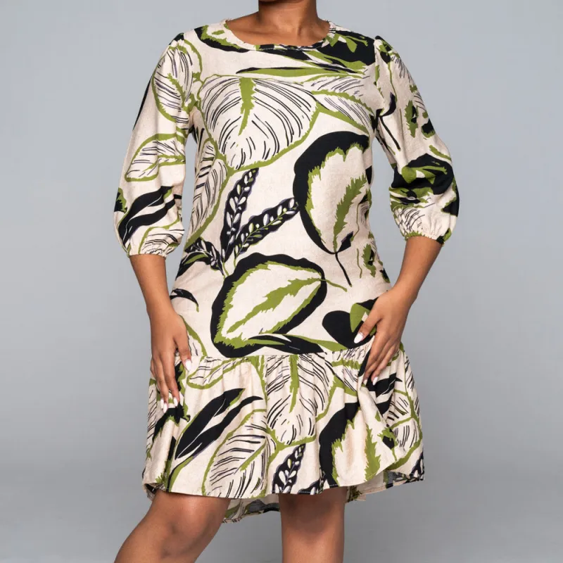 Nylon Rayon  Printed  Tiered Tunic sold by Fashion World