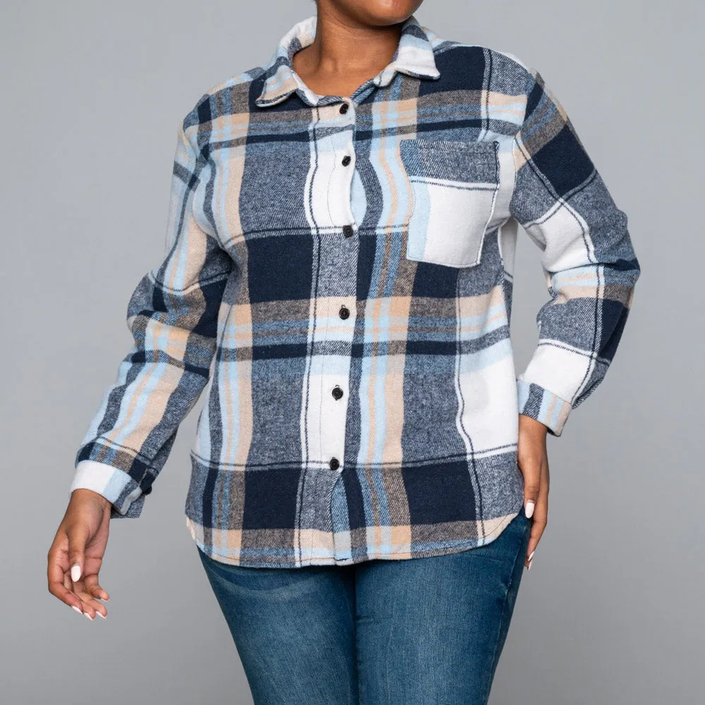 Navy Shacket sold by Fashion World product image thumbnail 4