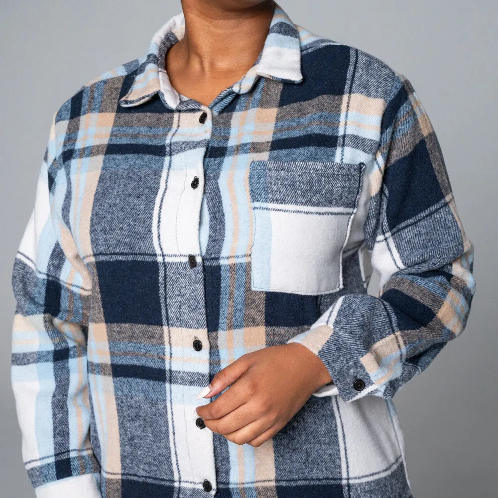 Navy Shacket sold by Fashion World product image thumbnail 3