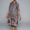 Plus Size Border Print Tunic sold by Fashion World