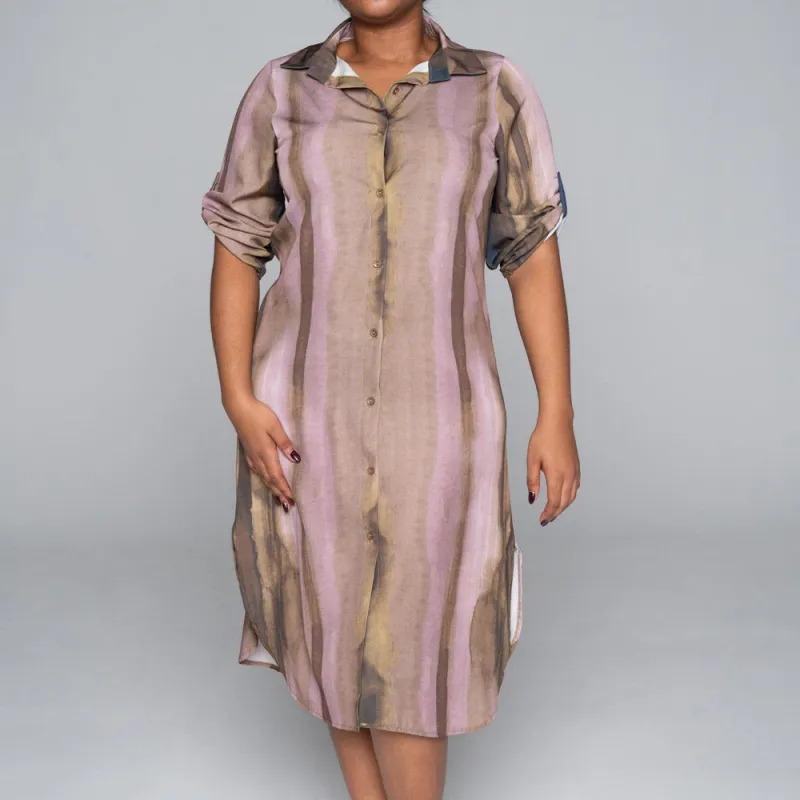 Soft Poly Printed Plus Size Tunic sold by Fashion World