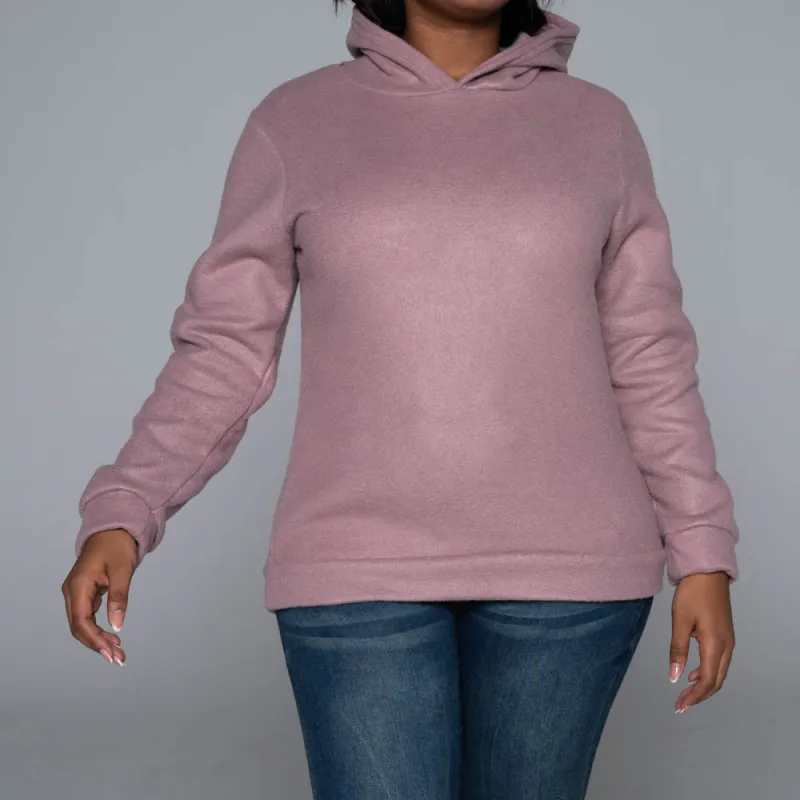 Mink Polar Fleece Hooded Top sold by Fashion World