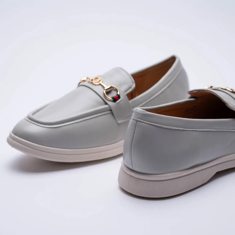Grey Buckle Trim Loafer sold by Fashion World product image thumbnail 4