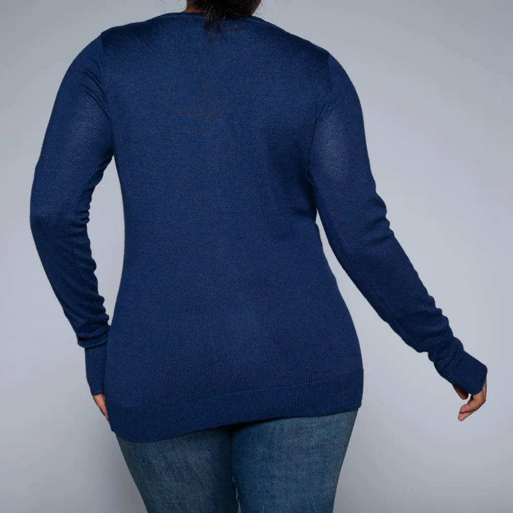 Navy Long Sleeve Cardigan sold by Fashion World product image thumbnail 5