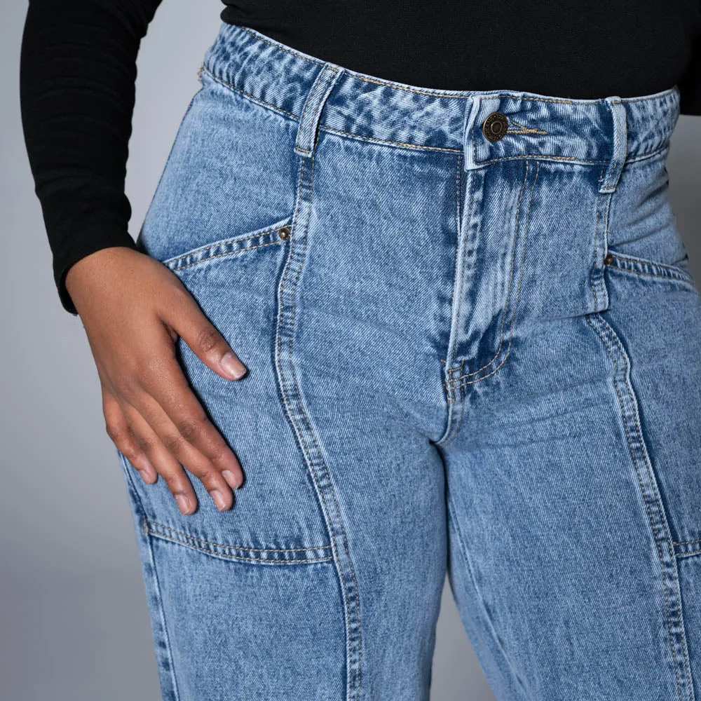 Wide Leg Denim Jeans sold by Fashion World product image thumbnail 2