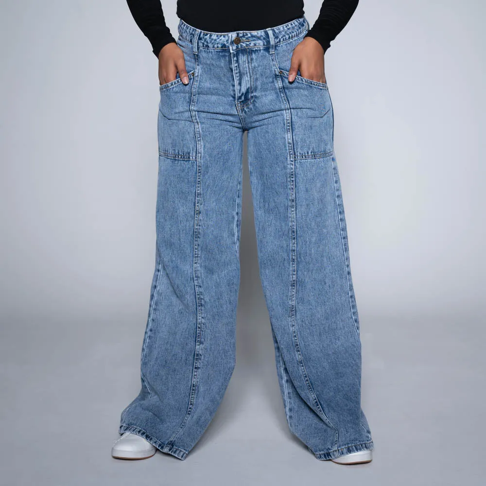Wide Leg Denim Jeans sold by Fashion World product image thumbnail 4