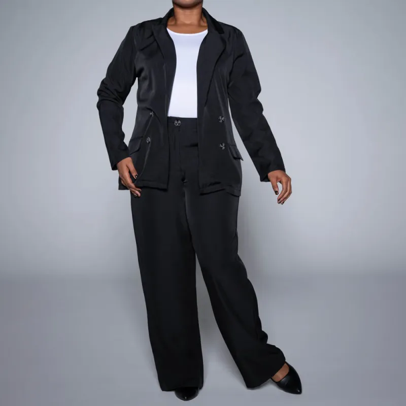 Black Slax Suit Pants sold by Fashion World