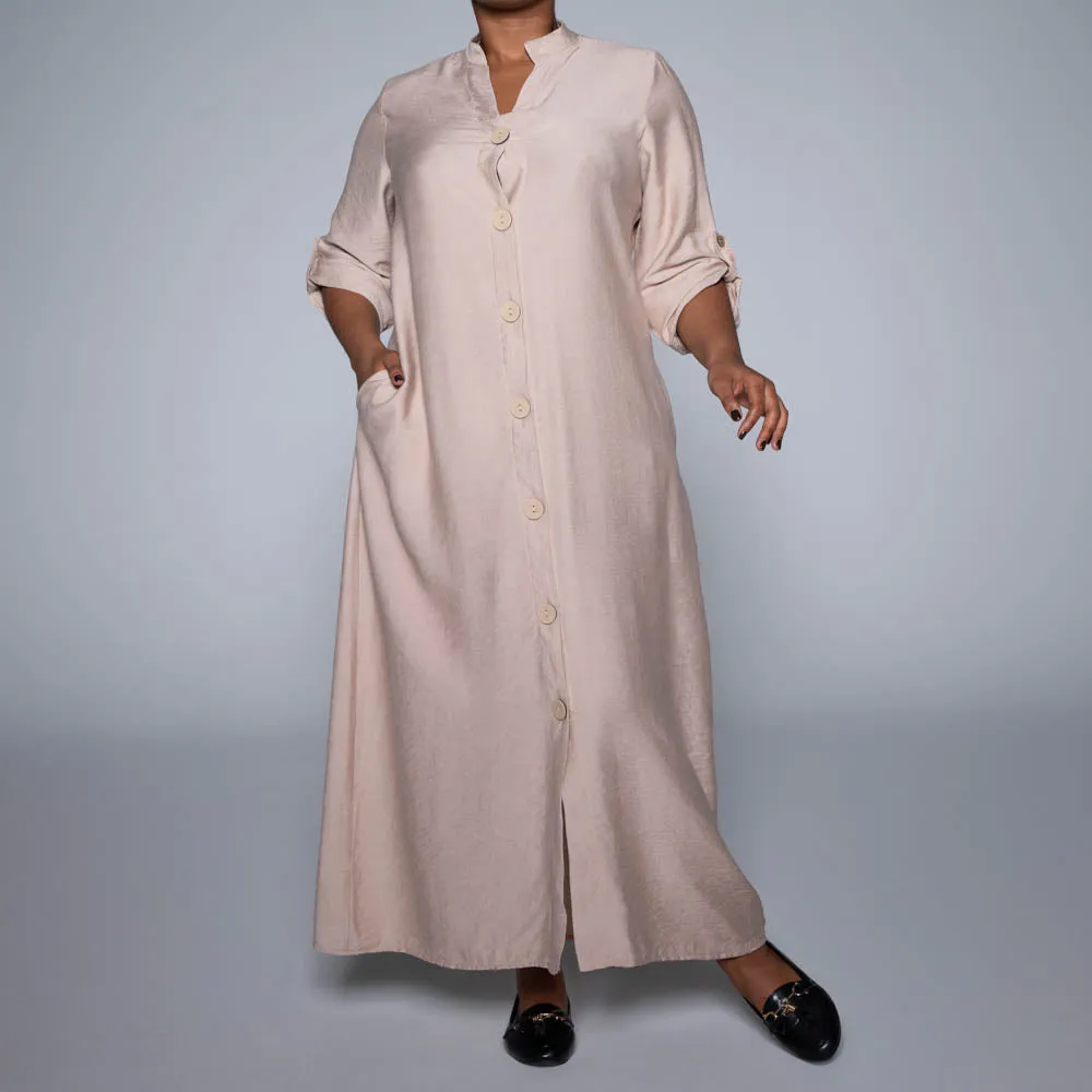 Stone Button Down Front Tunic sold by Fashion World