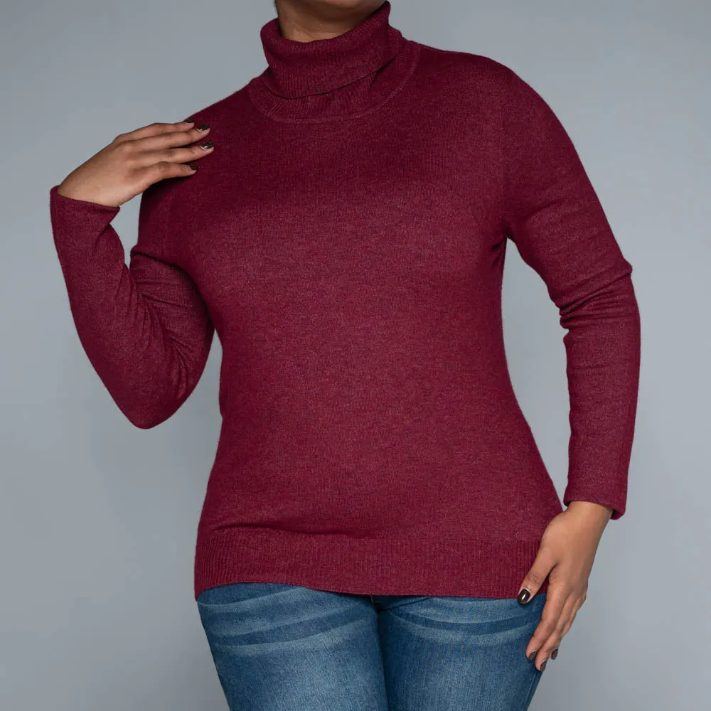 Wine Plain Poloneck sold by Fashion World product image thumbnail 4