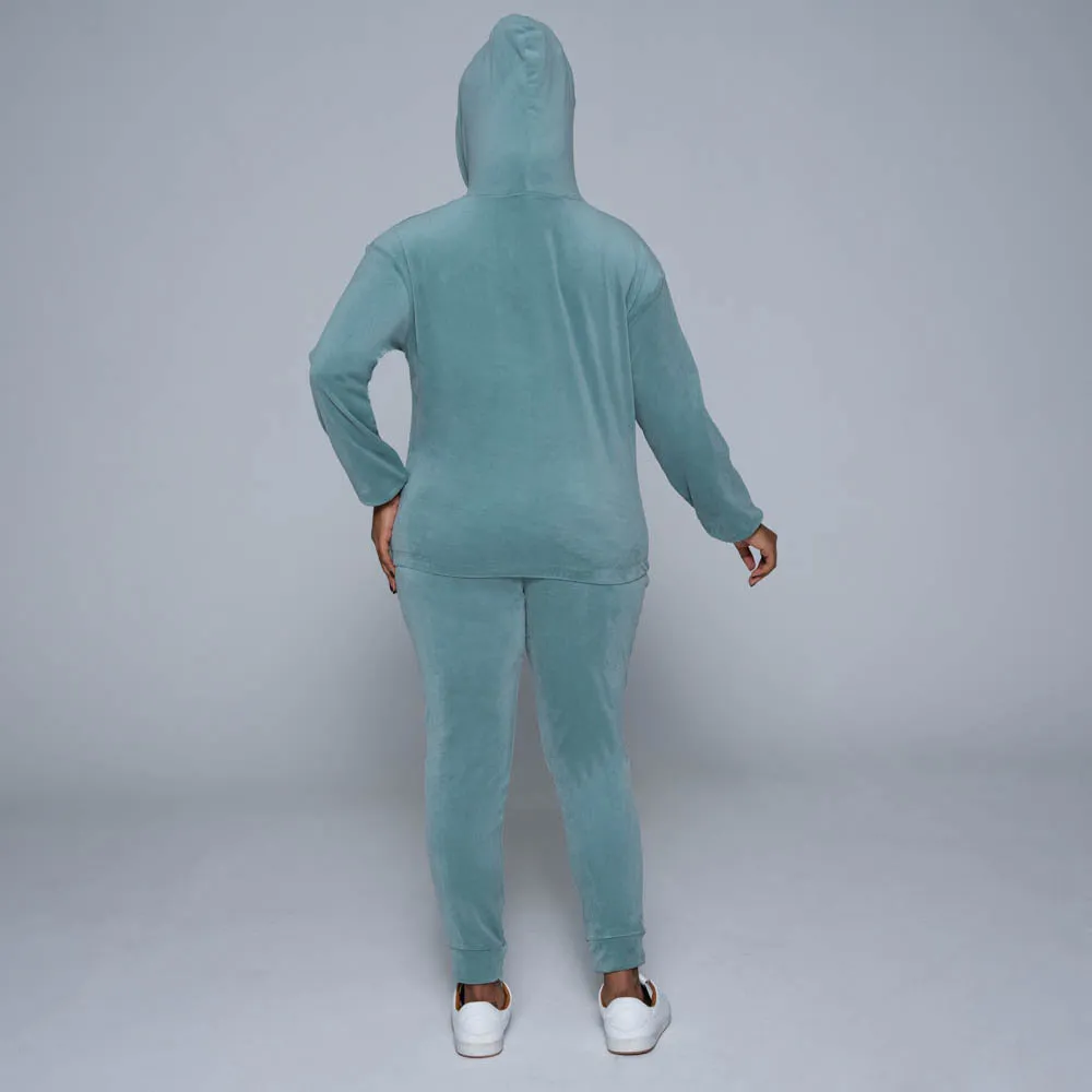 Sage Velour Track Pants sold by Fashion World product image thumbnail 5