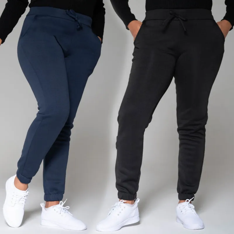 Black & Navy Twin Pack Joggers sold by Fashion World