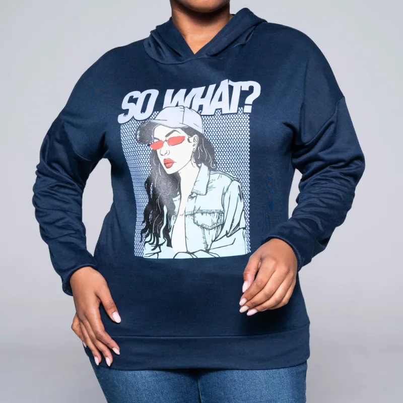 Printed Hooded Top sold by Fashion World