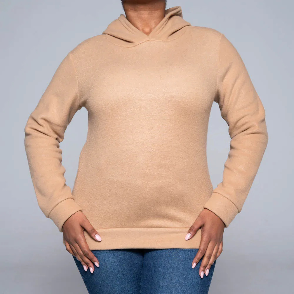 Camel Polar Fleece Hooded Jacket sold by Fashion World product image thumbnail 5