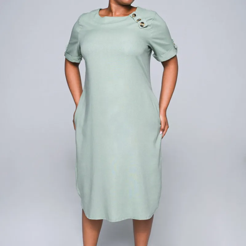 Plus Size Short Sleeve Tunic sold by Fashion World
