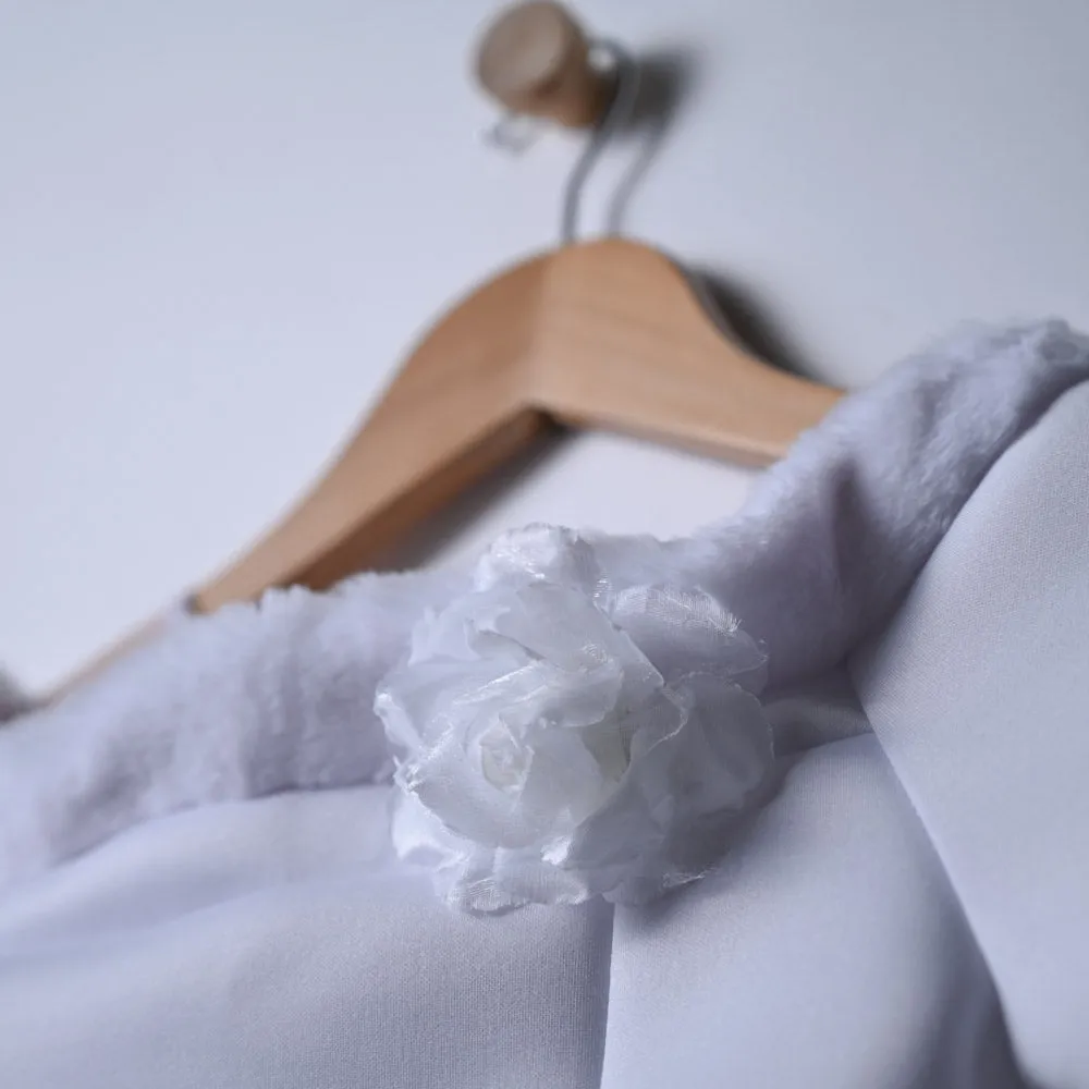 Girls Mesh White Party Dress sold by Fashion World product image thumbnail 4