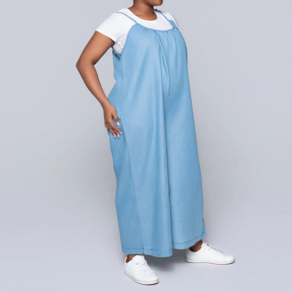 Sleeveless Denim Jumpsuit sold by Fashion World product image thumbnail 2