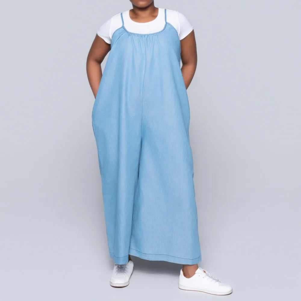 Sleeveless Denim Jumpsuit sold by Fashion World product image thumbnail 4