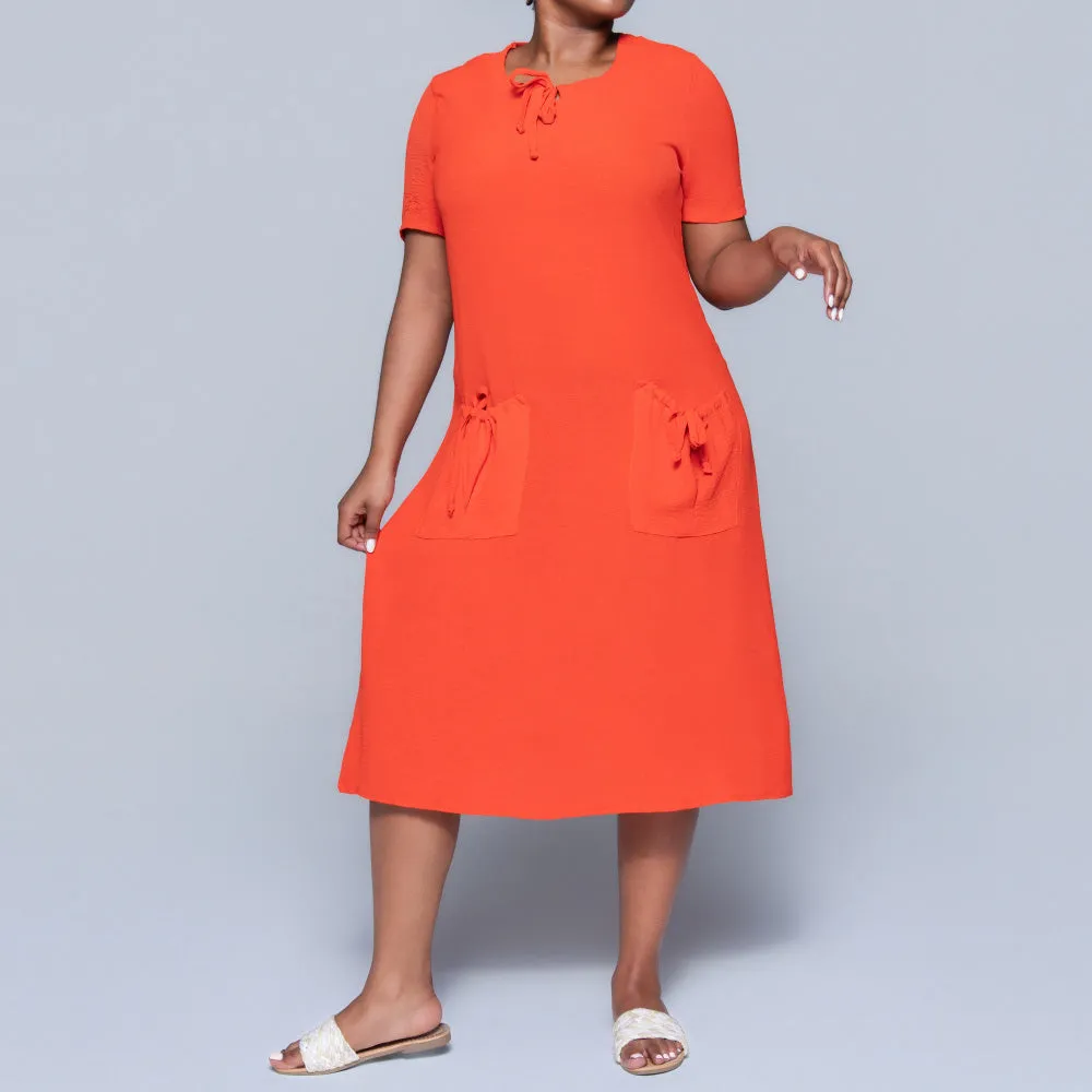 Plus Size Terracotta Airflow Tunic sold by Fashion World product image thumbnail 3