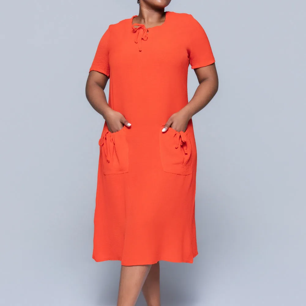 Plus Size Terracotta Airflow Tunic sold by Fashion World product image thumbnail 2