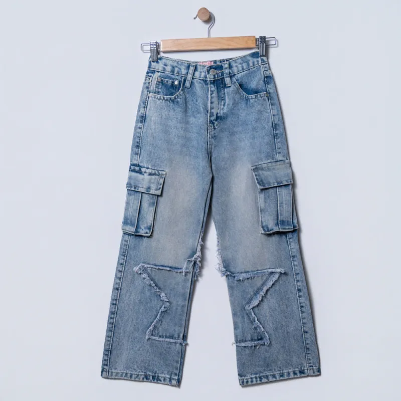 Girls Star Edit Cargo Jeans sold by Fashion World