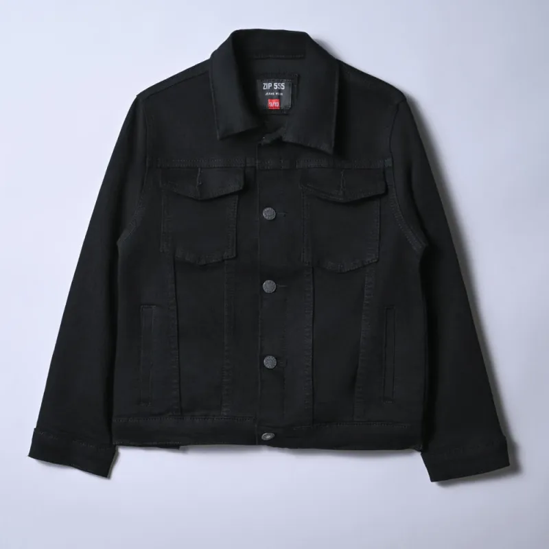 Boys Black Denim Jacket sold by Fashion World