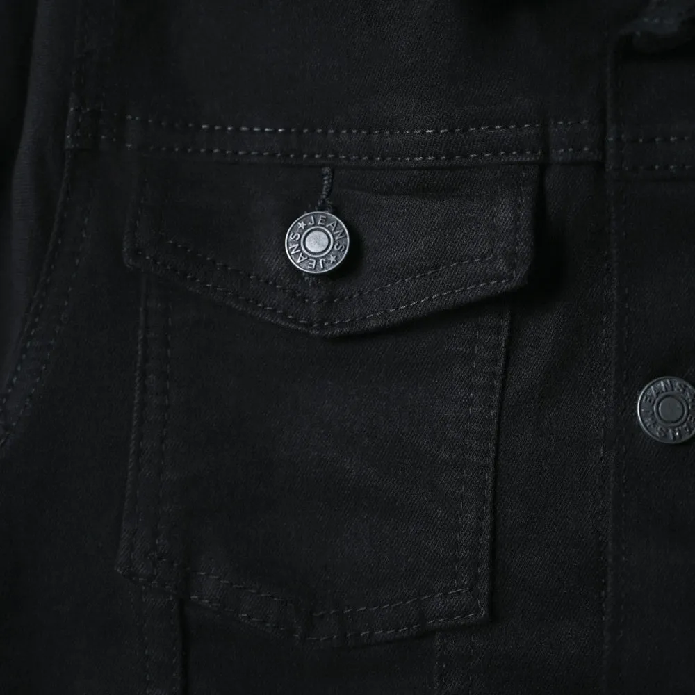 Boys Black Denim Jacket sold by Fashion World product image thumbnail 2