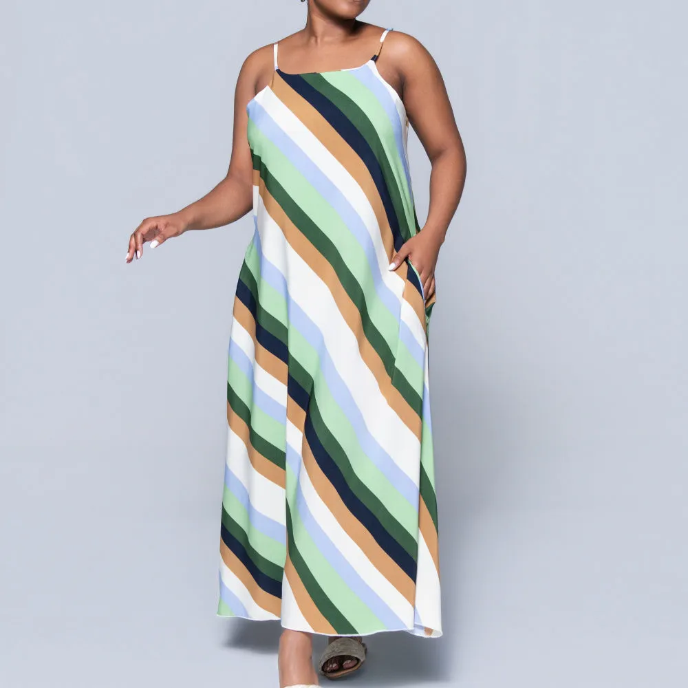 Printed Strappy Maxi Dress sold by Fashion World product image thumbnail 3