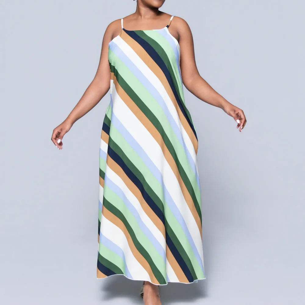 Printed Strappy Maxi Dress sold by Fashion World