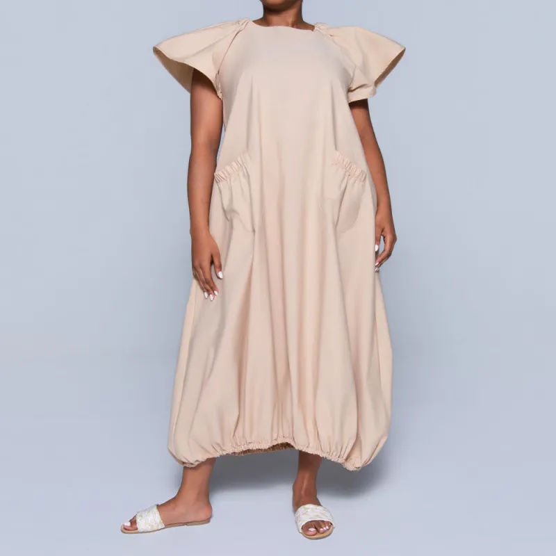 Stone Short Sleeve Bubble Dress sold by Fashion World