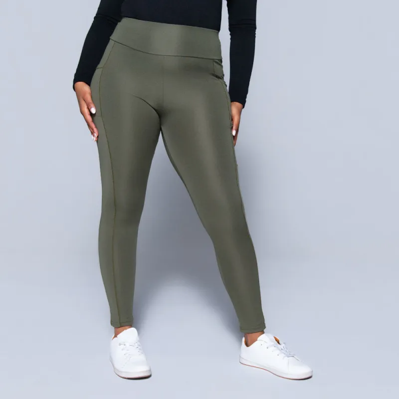 Olive Pocket Edit Gym Leggings sold by Fashion World
