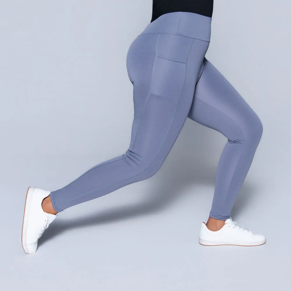 Grey Pocket Edit Gym Leggings sold by Fashion World product image thumbnail 4