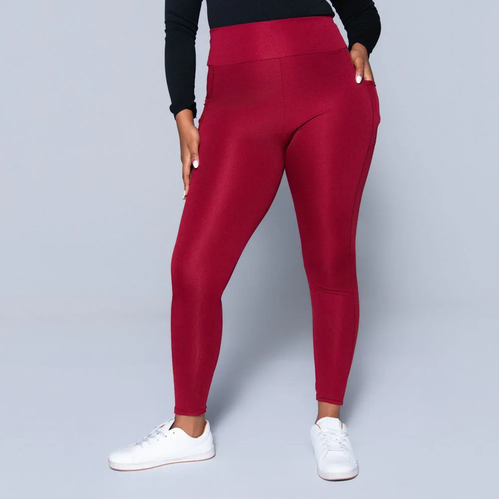 Wine Pocket Edit Gym Leggings sold by Fashion World product image thumbnail 5