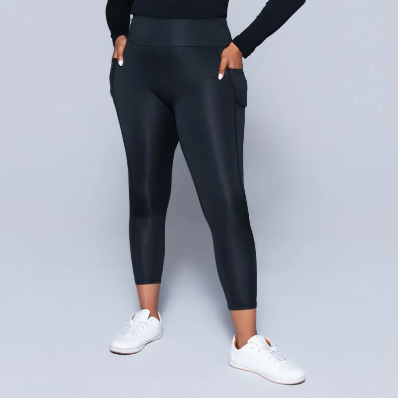 Black Pocket Edit Gym Leggings sold by Fashion World