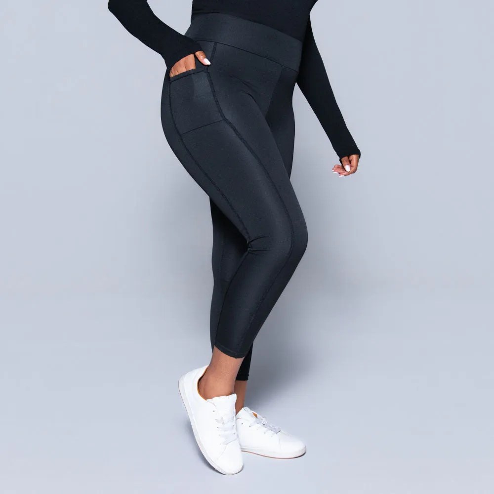 Black Pocket Edit Gym Leggings sold by Fashion World product image thumbnail 3