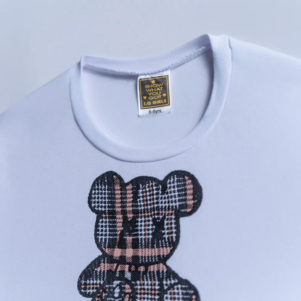 Girls Teddy Print Skirt And Top Set sold by Fashion World product image thumbnail 2