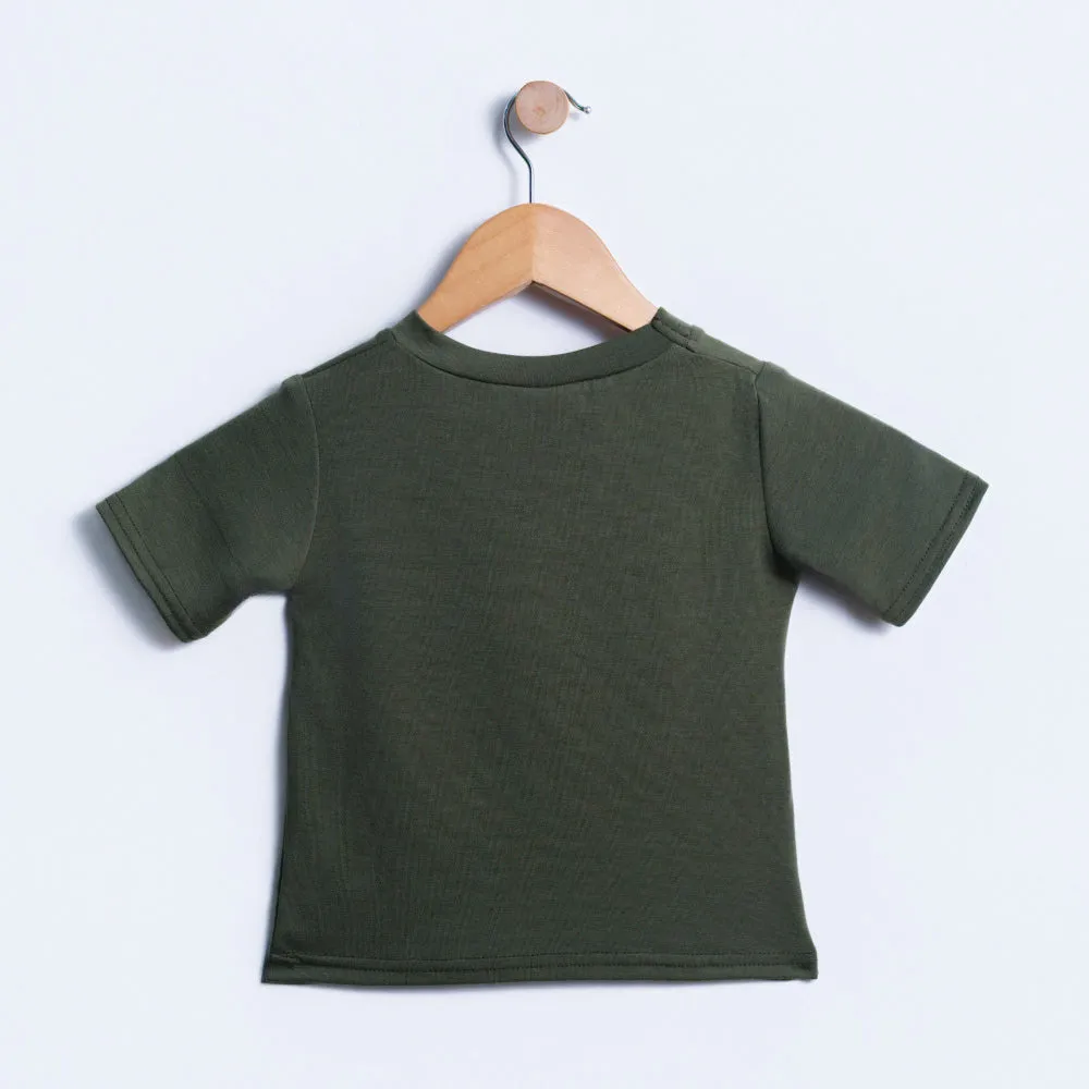 Olive Bear Print Boys Tee sold by Fashion World product image thumbnail 5