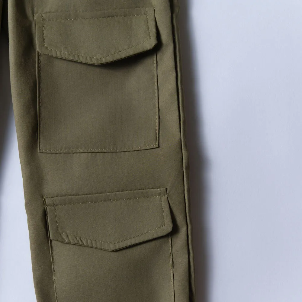 Girls Olive Cargo Pants sold by Fashion World product image thumbnail 3