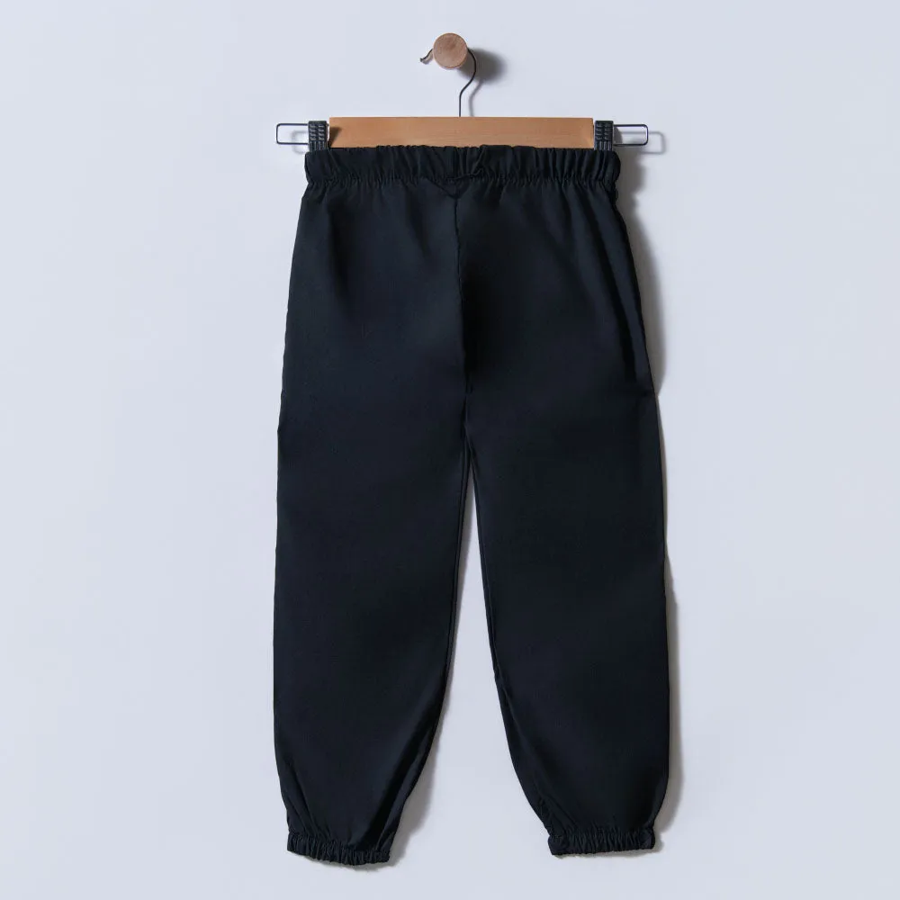 Girls Black Cargo Pants sold by Fashion World product image thumbnail 2