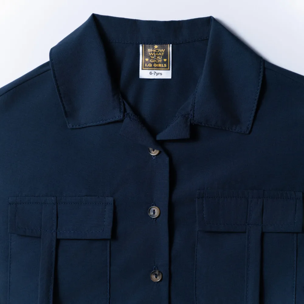 Navy Poplin Cargo Pants sold by Fashion World product image thumbnail 5