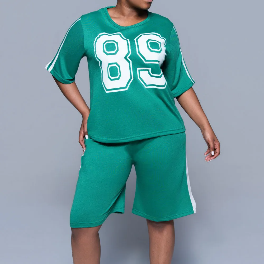 Emerald Top And Shorts Set sold by Fashion World product image thumbnail 5
