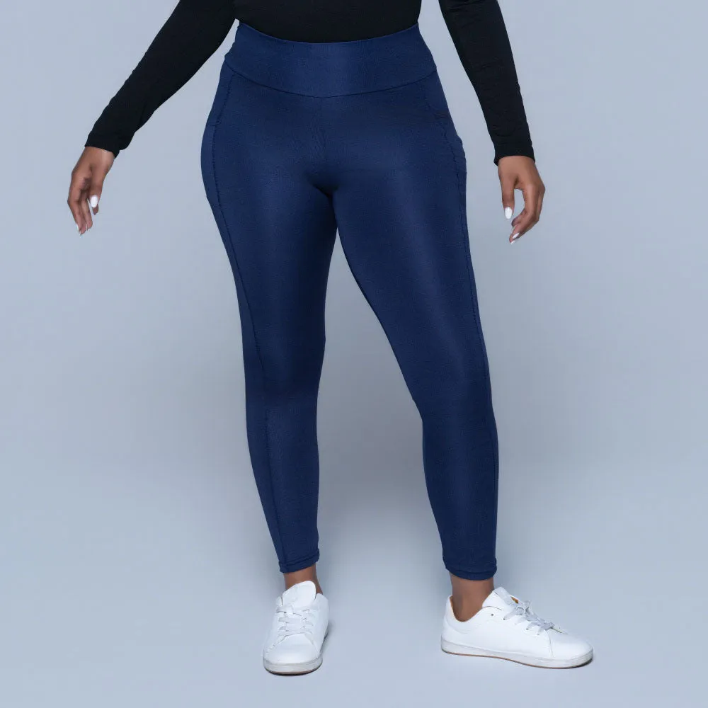 Navy Pocket Edit Gym Leggings sold by Fashion World product image thumbnail 3