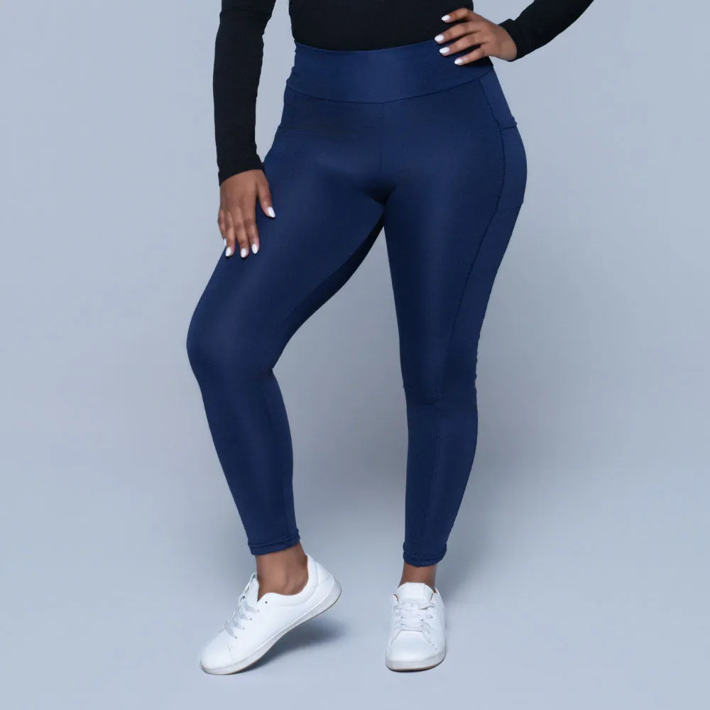 Navy Pocket Edit Gym Leggings sold by Fashion World product image thumbnail 4
