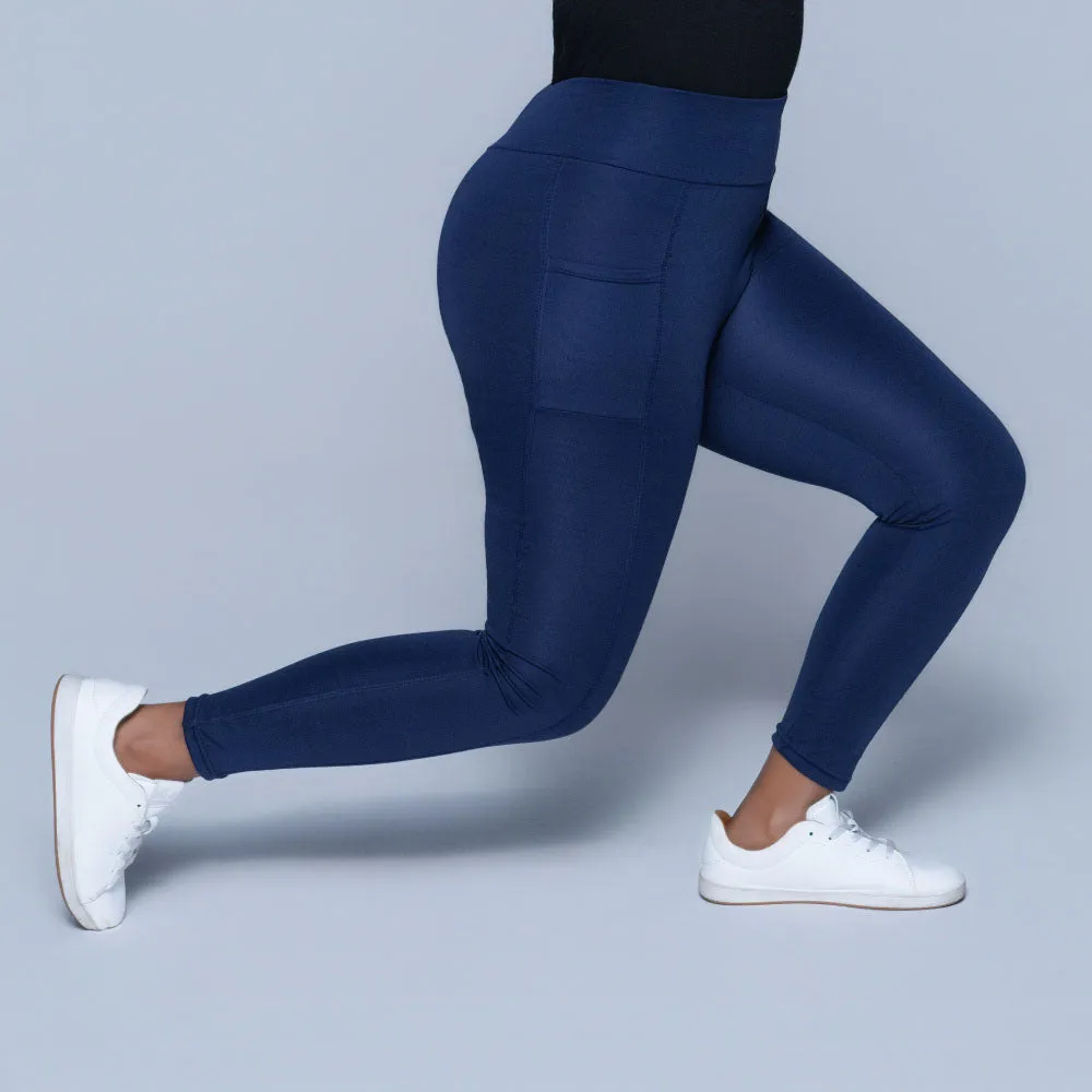 Navy Pocket Edit Gym Leggings sold by Fashion World product image thumbnail 5