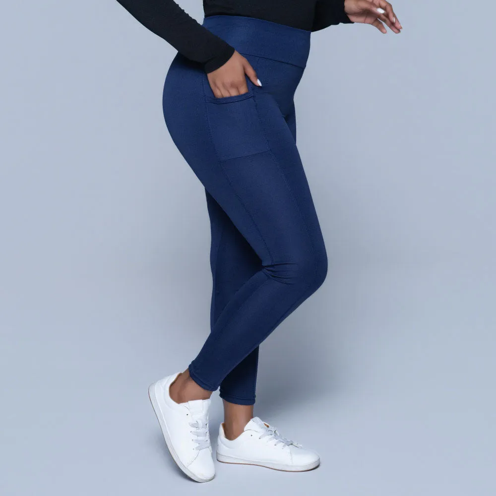 Navy Pocket Edit Gym Leggings sold by Fashion World product image thumbnail 2